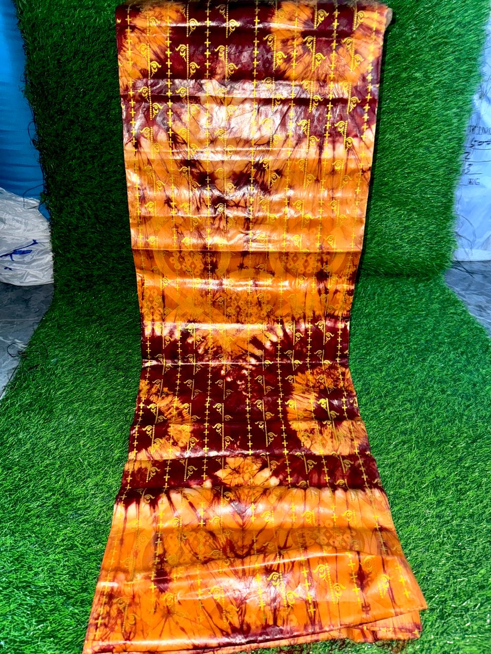 3 Meters Hand Dye Bazin Super Magnum XXXXXL African Luxurious fabrics, Mali Sierra Leone Guinea Senegalese Nigerian Brocade Materials