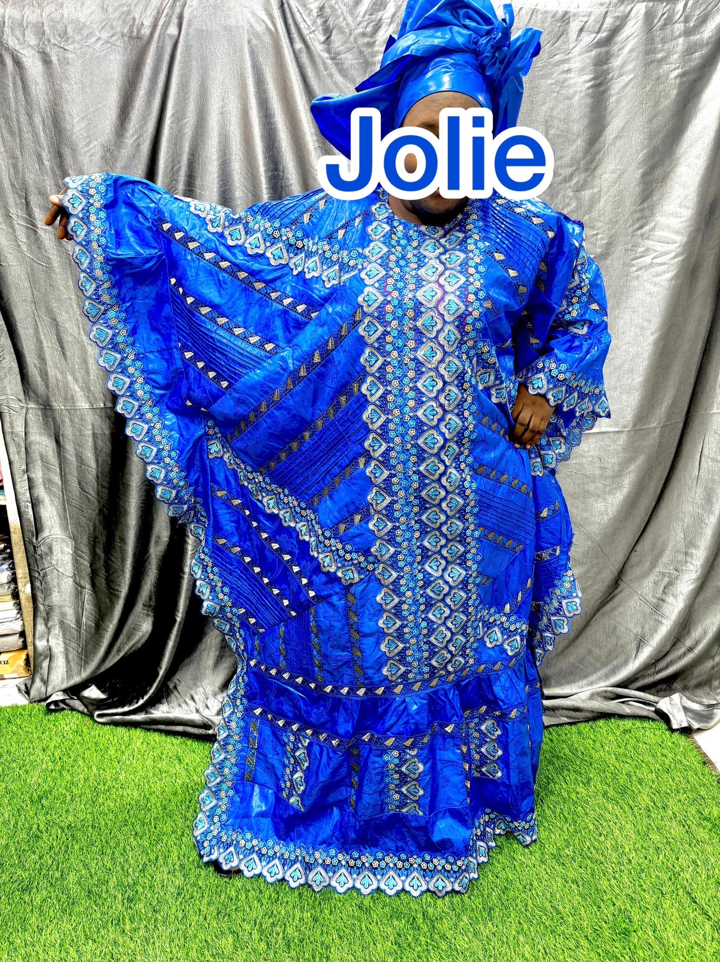 African Boubou Kaftan Dress, plus size floor length