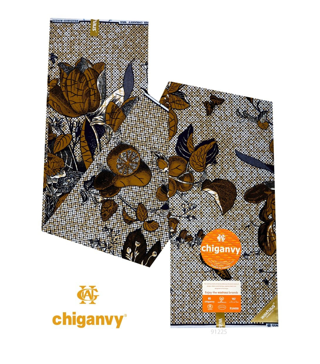 6 Yards African wax Block Prints Super, Chiganvy