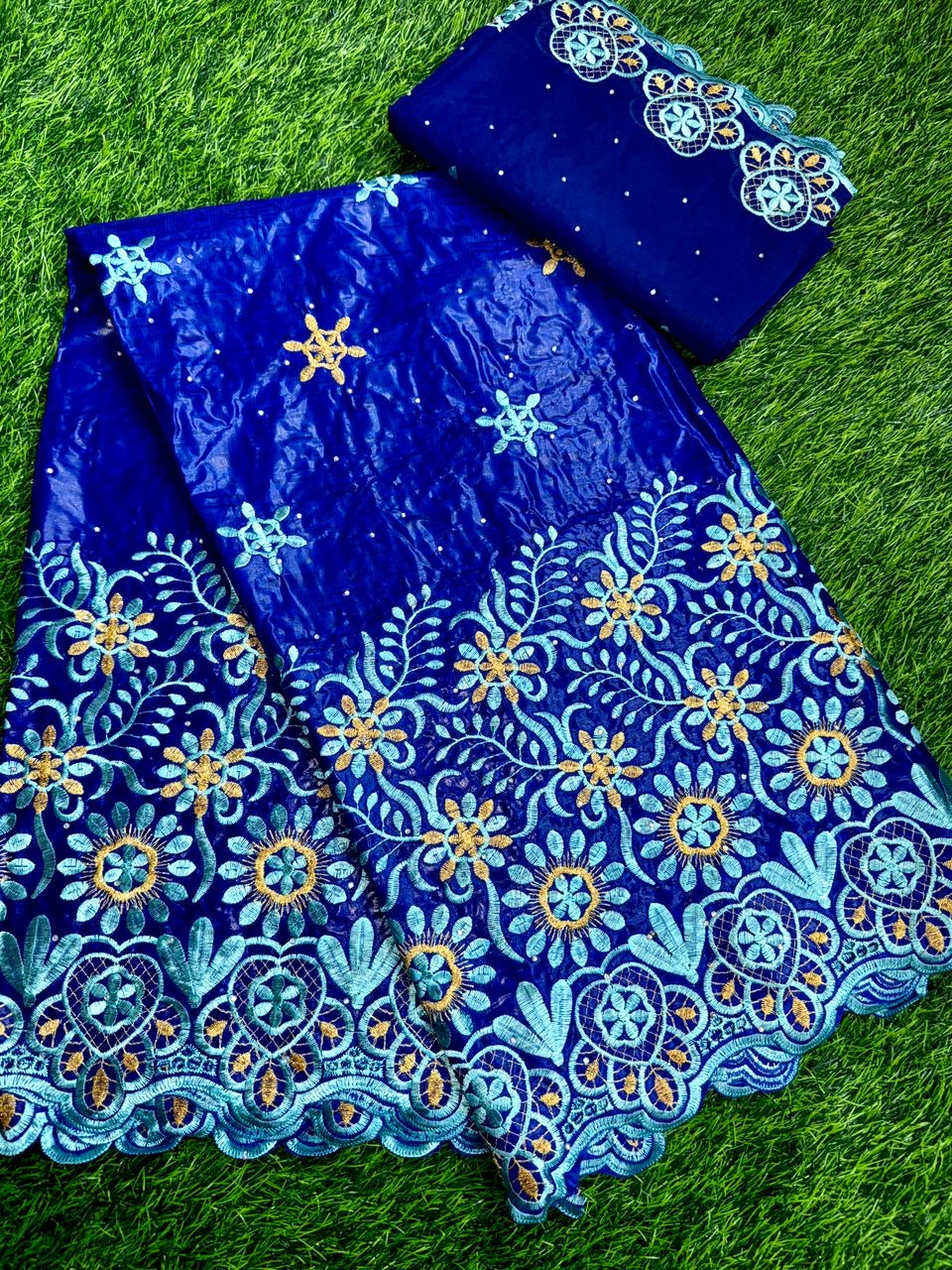 Embroidered High Quality Bazin Riche Fabrics