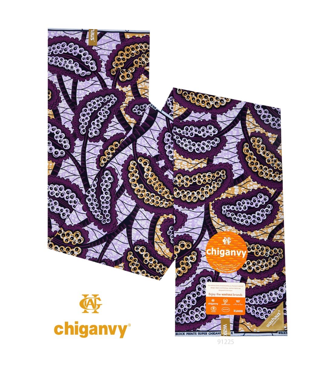 6 Yards African wax Block Prints Super, Chiganvy