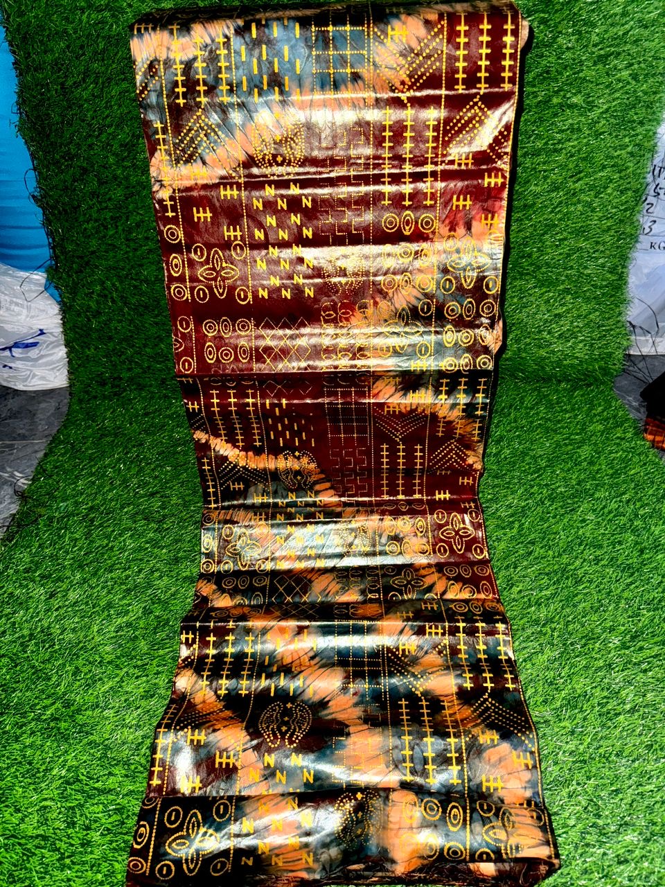 3 Meters Hand Dye Bazin Super Magnum XXXXXL African Luxurious fabrics, Mali Sierra Leone Guinea Senegalese Nigerian Brocade Materials